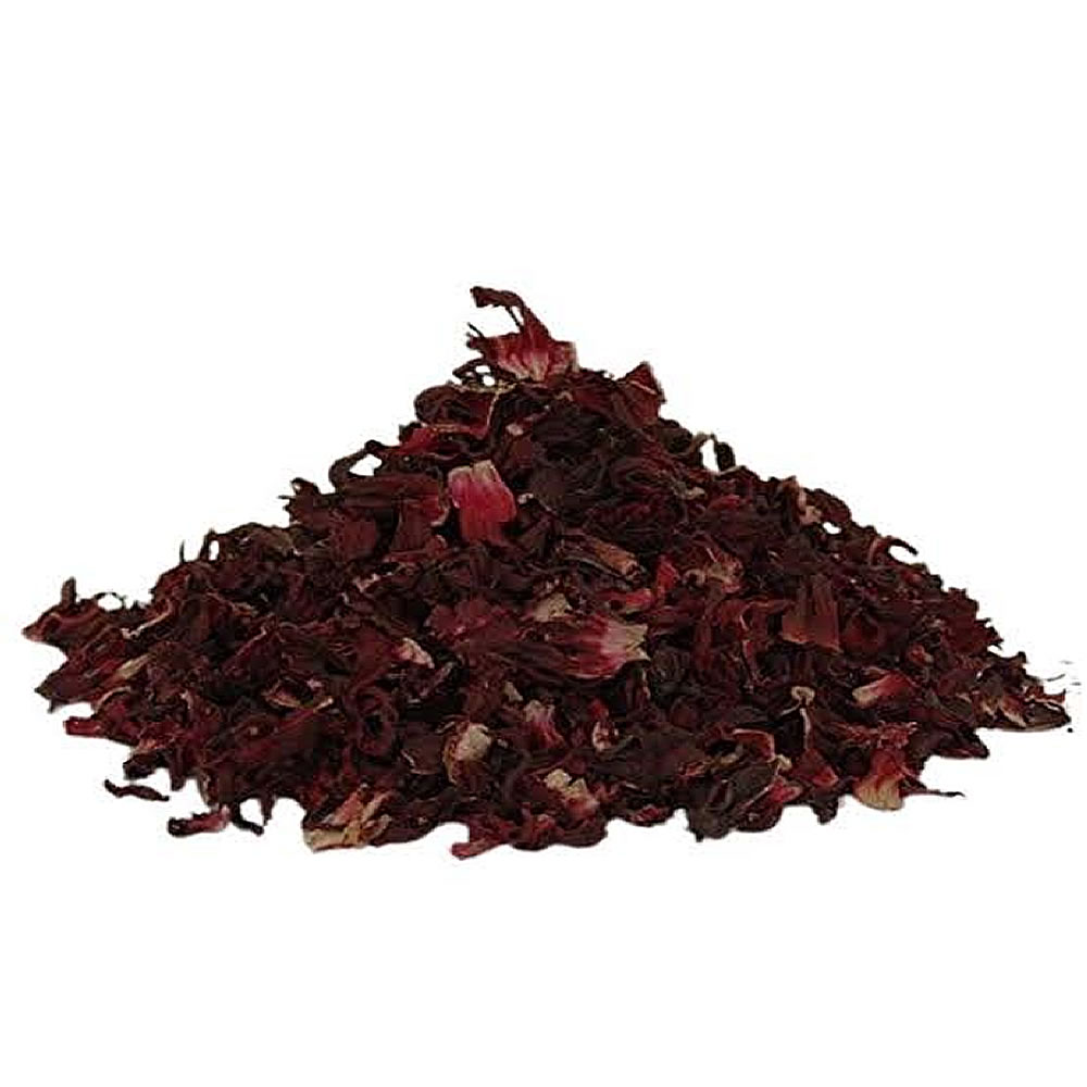 Hibiscus flower Hibiscus Flower 500g pack with ingredients - Image 1